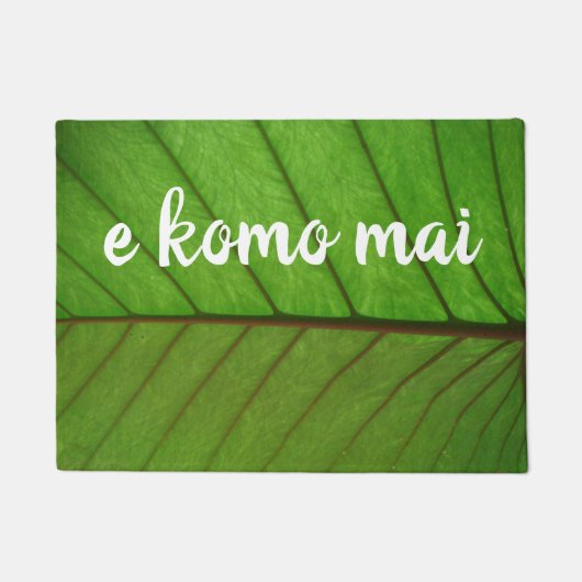 e komo mai - Leaf Deurmat (Voorkant)