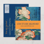 E-legant Couture Business Openingskaart Uitnodiging Briefkaart (Voorkant / Achterkant)