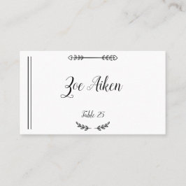 E-legant Land Chic Rustic bruiloft Place Card Plaatskaartje