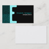 E Letter Alphabet Visitekaartje Mosaic (Voorkant / Achterkant)