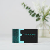 E Letter Alphabet Visitekaartje Mosaic (Staand voorkant)