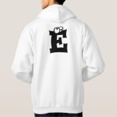 E, letter met oogballen hoodie (Achterkant)