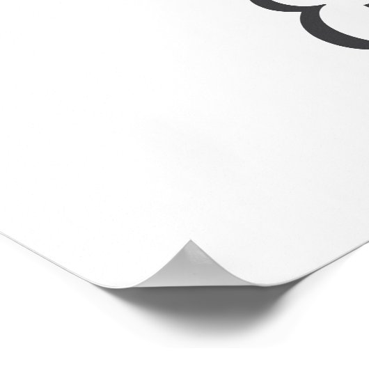 E Letter Monogram Groene Kleur Nursery Naam Muur K Poster (Hoek)