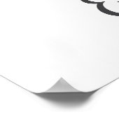 E Letter Monogram Groene Muurprint voor Babykamer  Poster (Hoek)