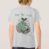 E. Longmeadow Earth Day - 2026 Logo door Anna Baad Tri-Blend Shirt (Achterkant)