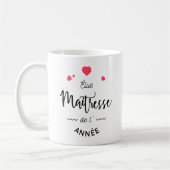 Éluemaîtresse van het jaar koffiemok (Links)