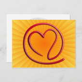 e m ee en G | gele radiaal Briefkaart (Voorkant / Achterkant)