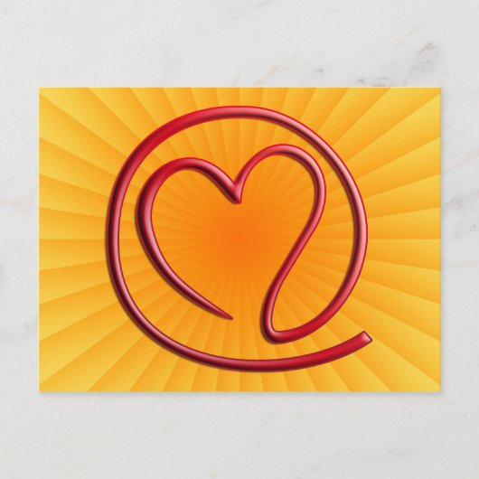 e m ee en G | gele radiaal Briefkaart (Voorkant)