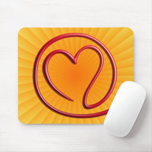 e m ee en G | gele radiaal Muismat (Met muis)