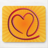 e m ee en G | gele radiaal Muismat (Voorkant)