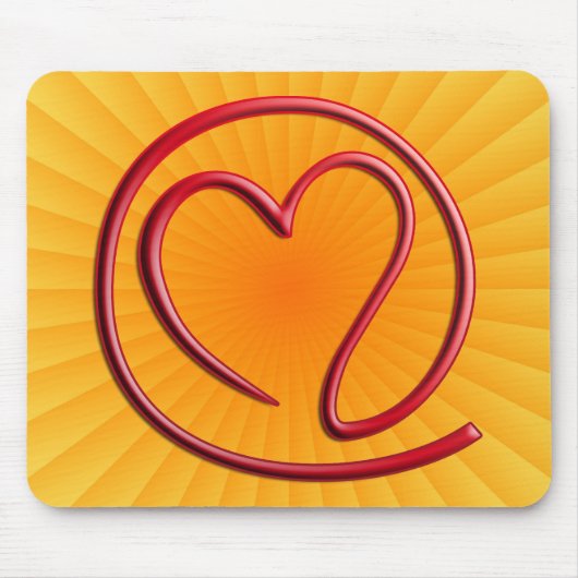 e m ee en G | gele radiaal Muismat (Voorkant)