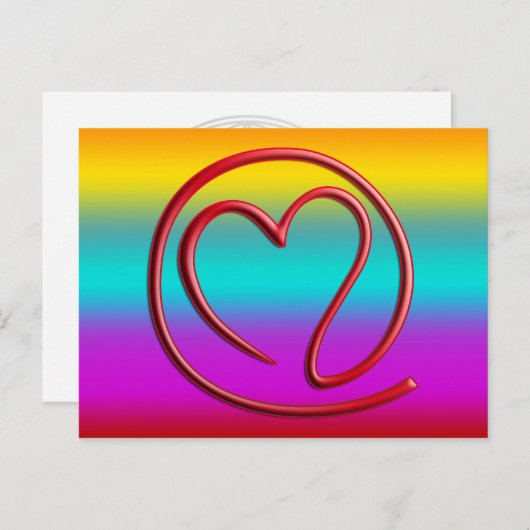 e m ee en G | lineair gekleurd Briefkaart (Voorkant / Achterkant)