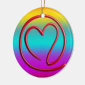e m ee en G | lineair gekleurd Keramisch Ornament (Links)