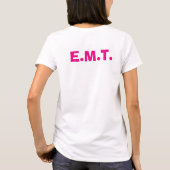 E.M.T. roze levensstandaard T-shirt (Achterkant)