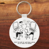 E-mail Computerles. Grappige Cartoon Sleutelhanger (Voorkant)