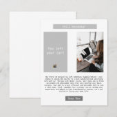 E-mail herinnering voor verlaten winkelwagentje aankondiging (Voorkant / Achterkant)