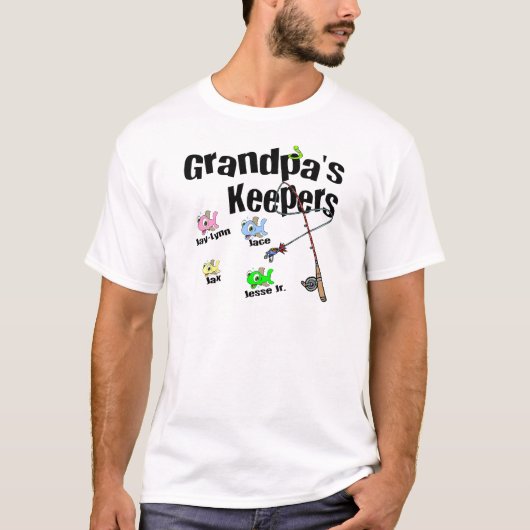 E-mail me EERST voor grootpa's keepers Gifts T-shirt (Voorkant)