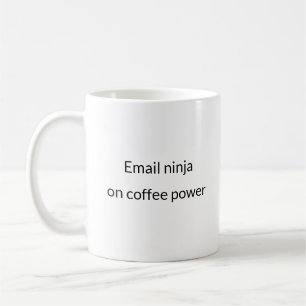 E-mail Ninja op Coffee Power - Kantoor Mok