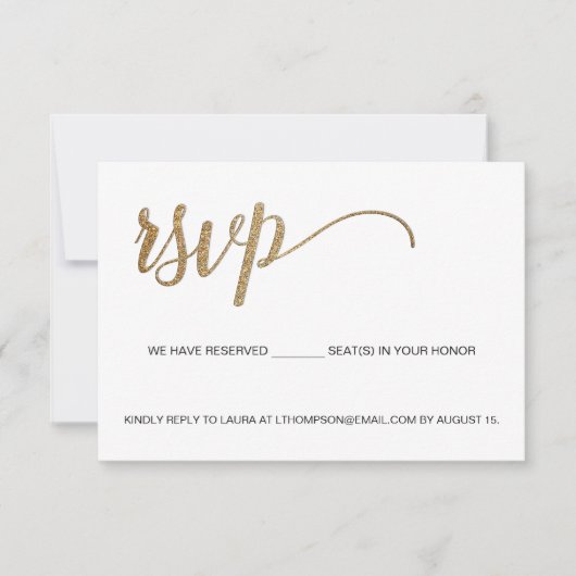 E-mail RSVP Aangepaste QR-code gereserveerde zitpl (Voorkant)