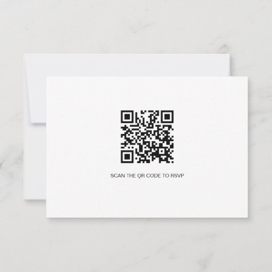 E-mail RSVP Aangepaste QR-code gereserveerde zitpl Kaartje (Achterkant)