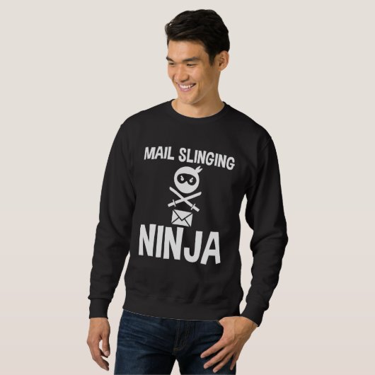 E-mail slingerende ninja trui (Voorkant volledig)
