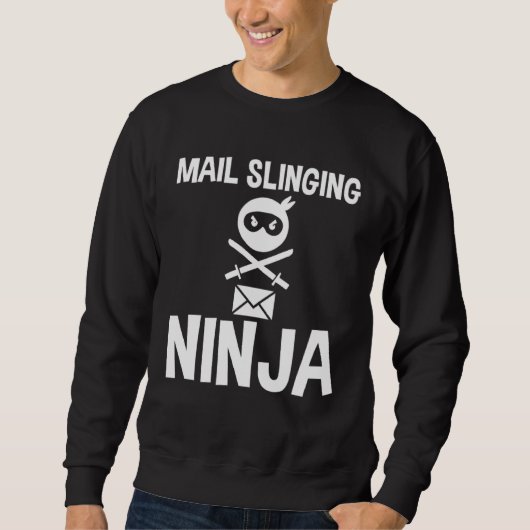 E-mail slingerende ninja trui (Voorkant)