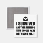 E-mail vergadering magneet (Voorkant / Achterkant)