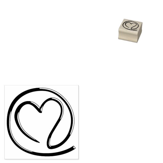 E-mail voor u - hartontwerp + uw ideeën rubberstempel (Gestempeld)