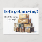 E-mail voor vastgoed, koper van een huis, acquisit briefkaart (Voorkant)