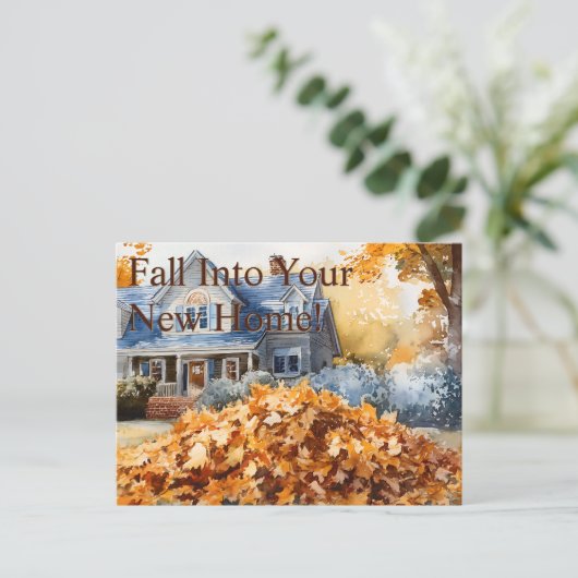 E-mail voor vastgoed, koper van woning, acquisitie briefkaart (Staand voorkant)