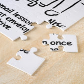 E-mailcomputerles mislukt legpuzzel (Zijkant)