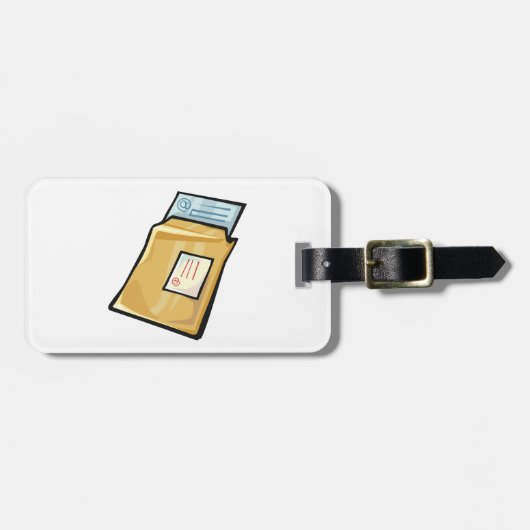 E-mailenvelop Digitale post en nieuwsbrief Bagagelabel (Voorkant horizontaal)