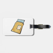 E-mailenvelop Digitale post en nieuwsbrief Bagagelabel (Achterkant horizontaal)