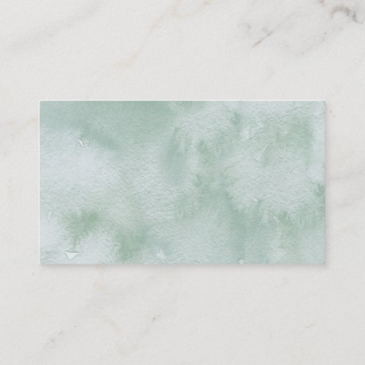 E-mailkaartje voor groene bruiloft informatiekaartje (Achterkant)