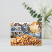 E-mailmarketing voor vastgoed, koper van een huis, briefkaart (Staand voorkant)