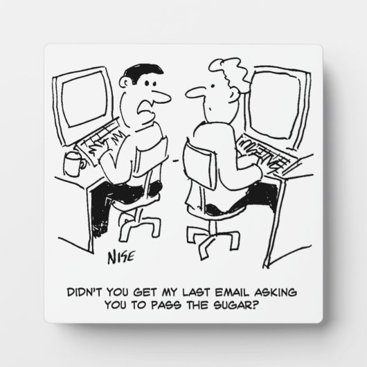 E-mails van computeroperator met verzoek om suiker fotoplaat (Voorkant)