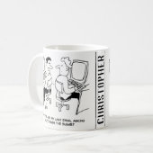 E-mails van de computerexploitant waarin om suiker koffiemok (Voorkant links)