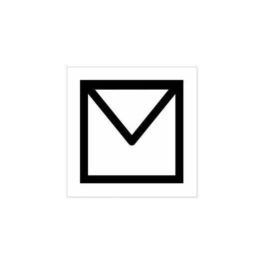 E-mailsymbool envelop rubberstempel (Afrduk)