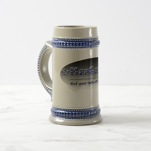 e-mancave beer stein bierpul (Voorkant links)