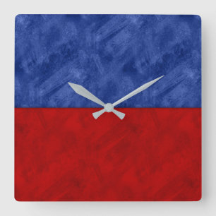 E Maritieme Vlag van het Signaal van de Waterverf Vierkante Klok