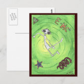 E MC2 Alien-Briefkaart Briefkaart (Voorkant / Achterkant)
