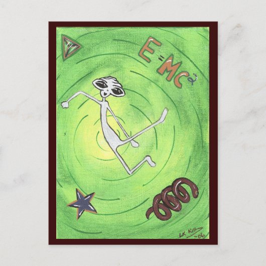 E MC2 Alien-Briefkaart Briefkaart (Voorkant)