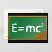 E=mc2 Briefkaart (Voorkant / Achterkant)