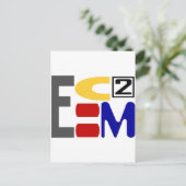 E=MC2 BRIEFKAART (Staand voorkant)