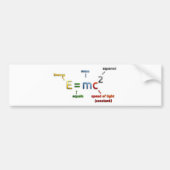 E=mc2 Bumpersticker (Voorkant)