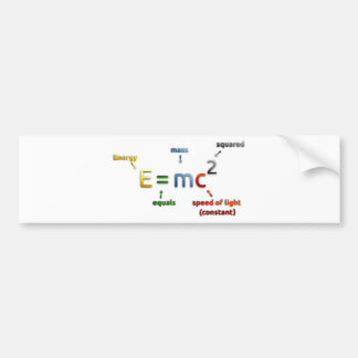 E=mc2 Bumpersticker