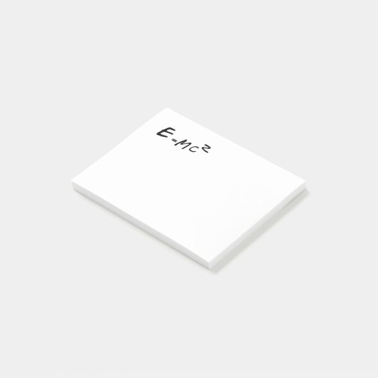 E=MC2 E staat voor MC kwadraat Post-it® Notes (Schuin)