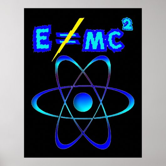 E = mc2 - Einstein had het mis! Poster (Voorkant)