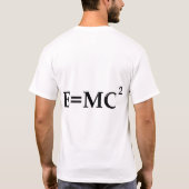 E=MC2 - Einstein's beroemde vergelijking T-shirt (Achterkant)