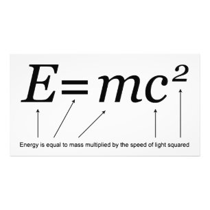 E=MC2 Einstein's Relativiteitstheorie Foto Afdruk